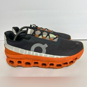 On Cloudmonster Eclipse Turmeric Orange Dark Grey 61.98656 Men's Sz 10.5 Running